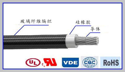 AWM 3304硅橡胶绝缘高温高压编织电线